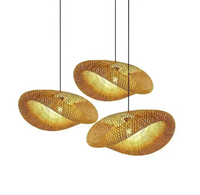Suspension Bambou Tressé – Design Naturel Méditerranéen —Atelier Retrovia